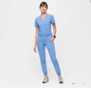 Figs Ceil Blue Zamora Jogger Scrub Pants